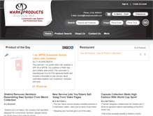 Tablet Screenshot of markproductsltd.com